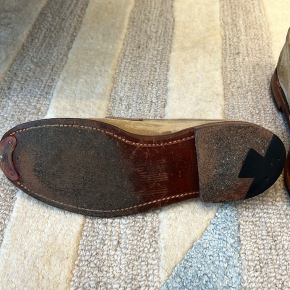 Men’s Alden unlined Penny Moc Suede Loafers US6D - Picture 4 of 8